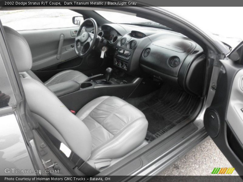 Dark Titanium Metallic / Black/Light Gray 2002 Dodge Stratus R/T Coupe