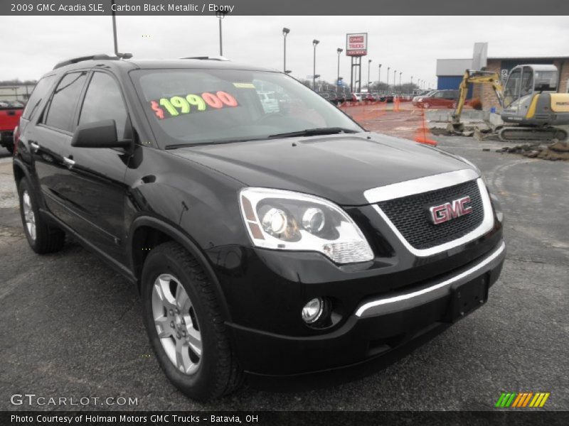 Carbon Black Metallic / Ebony 2009 GMC Acadia SLE