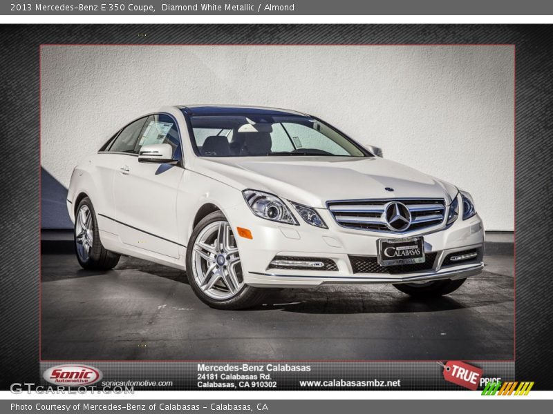 Diamond White Metallic / Almond 2013 Mercedes-Benz E 350 Coupe