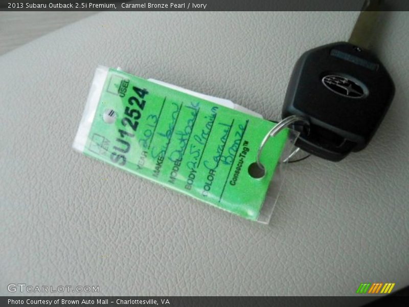 Caramel Bronze Pearl / Ivory 2013 Subaru Outback 2.5i Premium