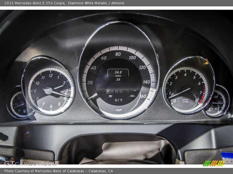 Diamond White Metallic / Almond 2013 Mercedes-Benz E 350 Coupe