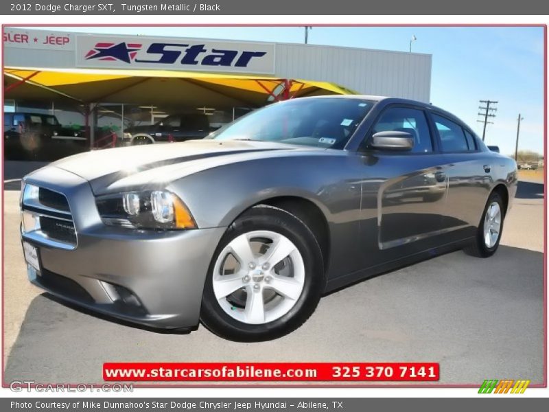Tungsten Metallic / Black 2012 Dodge Charger SXT