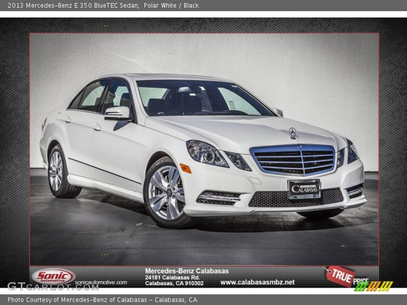 Polar White / Black 2013 Mercedes-Benz E 350 BlueTEC Sedan