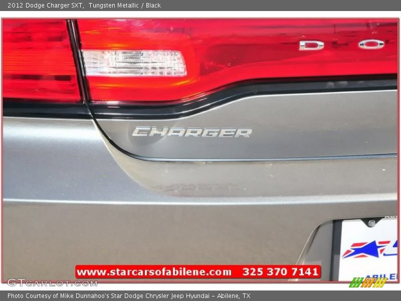 Tungsten Metallic / Black 2012 Dodge Charger SXT