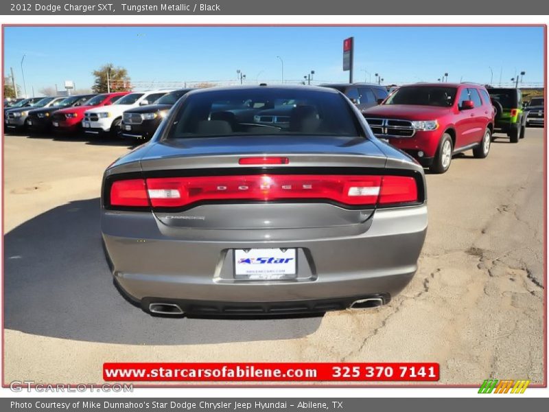 Tungsten Metallic / Black 2012 Dodge Charger SXT