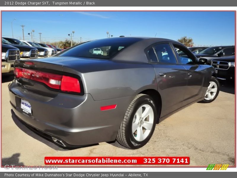 Tungsten Metallic / Black 2012 Dodge Charger SXT