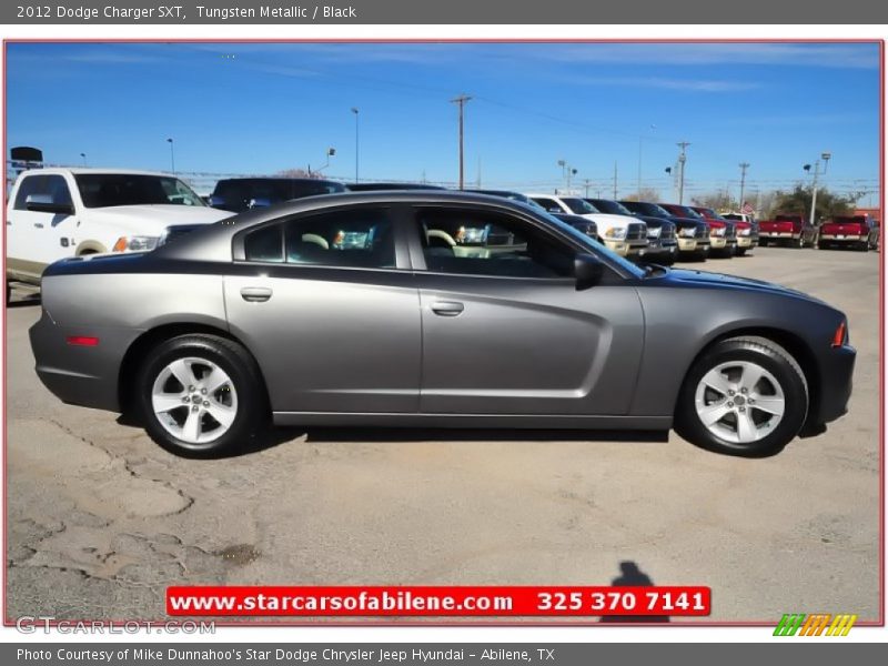 Tungsten Metallic / Black 2012 Dodge Charger SXT