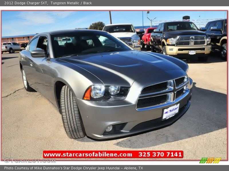 Tungsten Metallic / Black 2012 Dodge Charger SXT