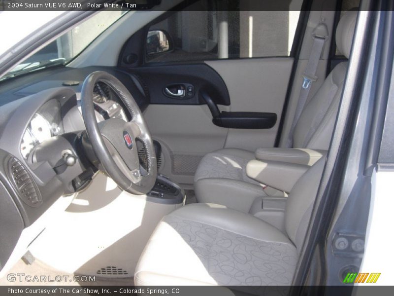 Polar White / Tan 2004 Saturn VUE V6 AWD