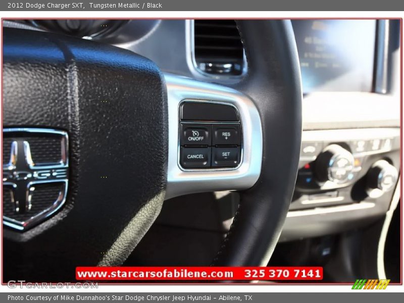 Tungsten Metallic / Black 2012 Dodge Charger SXT