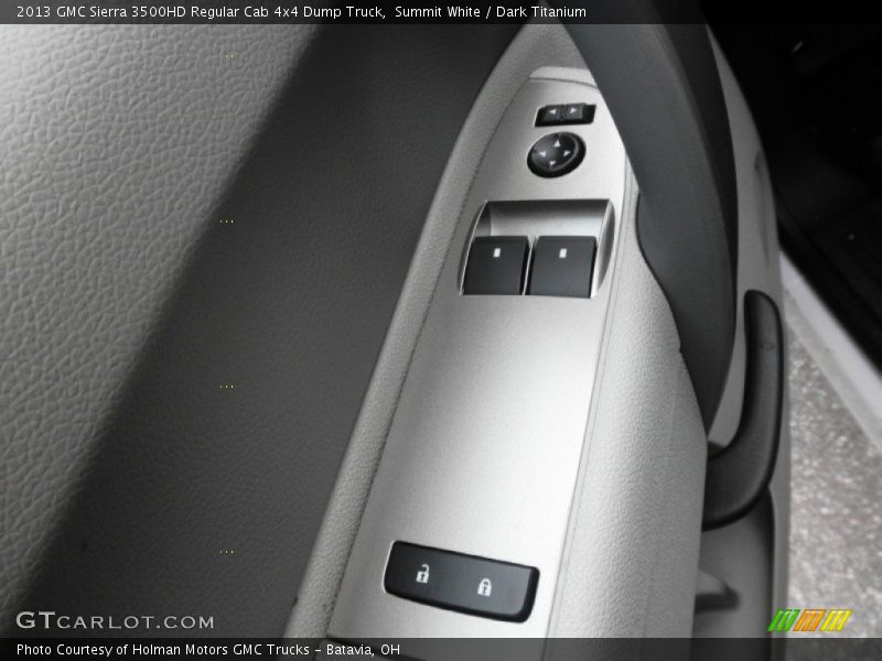 Summit White / Dark Titanium 2013 GMC Sierra 3500HD Regular Cab 4x4 Dump Truck