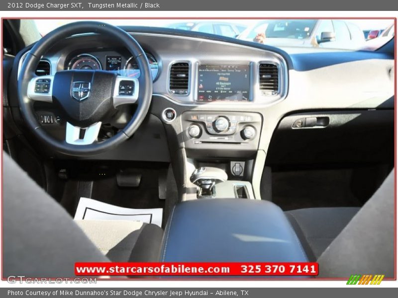 Tungsten Metallic / Black 2012 Dodge Charger SXT
