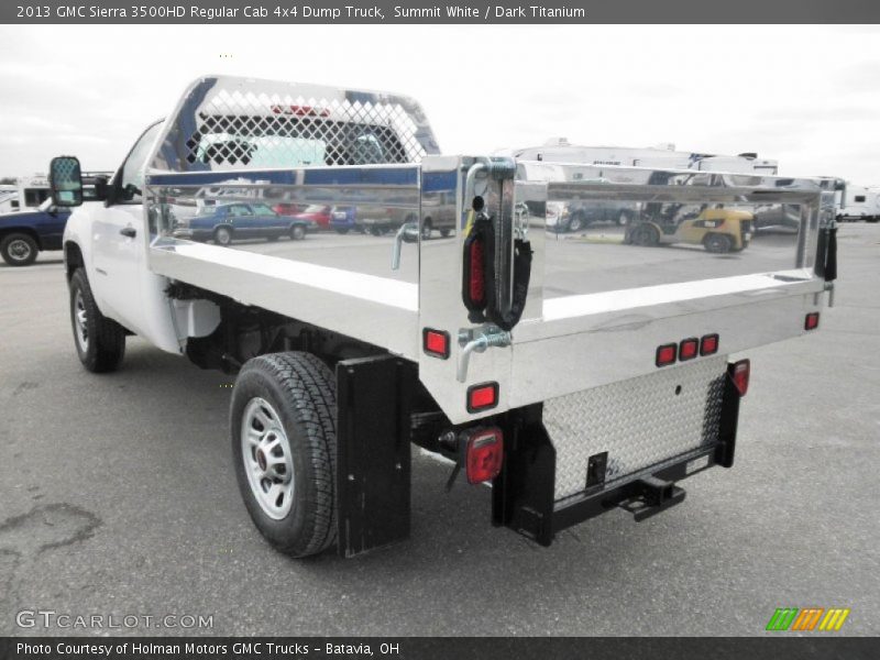 Summit White / Dark Titanium 2013 GMC Sierra 3500HD Regular Cab 4x4 Dump Truck