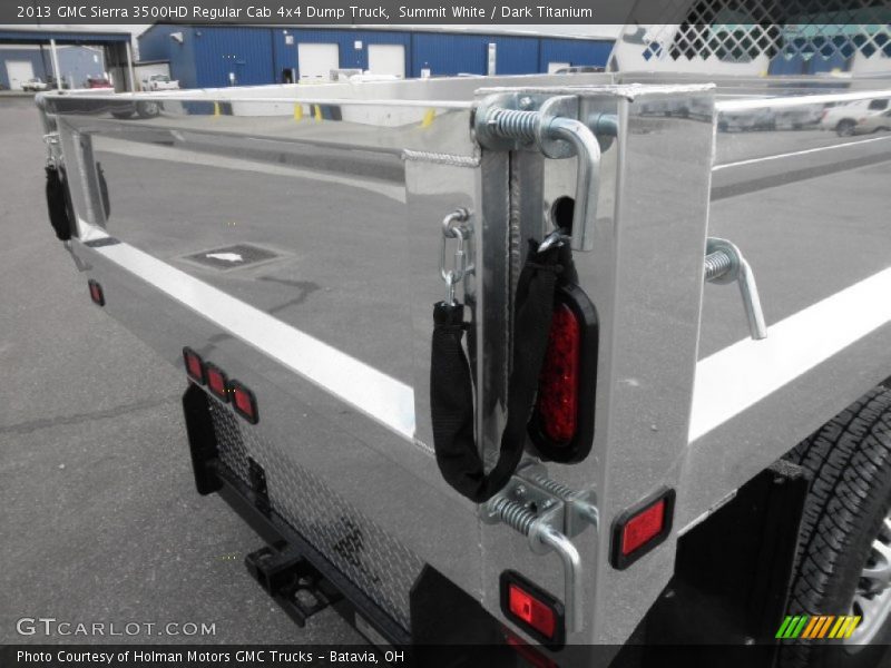 Summit White / Dark Titanium 2013 GMC Sierra 3500HD Regular Cab 4x4 Dump Truck