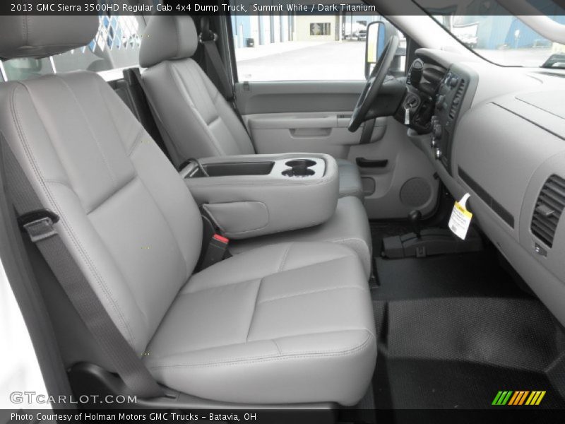 Summit White / Dark Titanium 2013 GMC Sierra 3500HD Regular Cab 4x4 Dump Truck