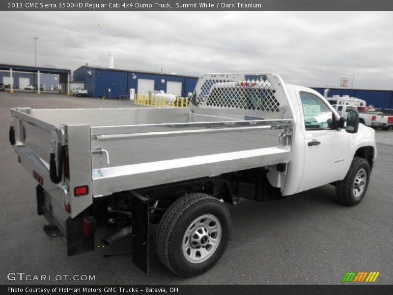Summit White / Dark Titanium 2013 GMC Sierra 3500HD Regular Cab 4x4 Dump Truck