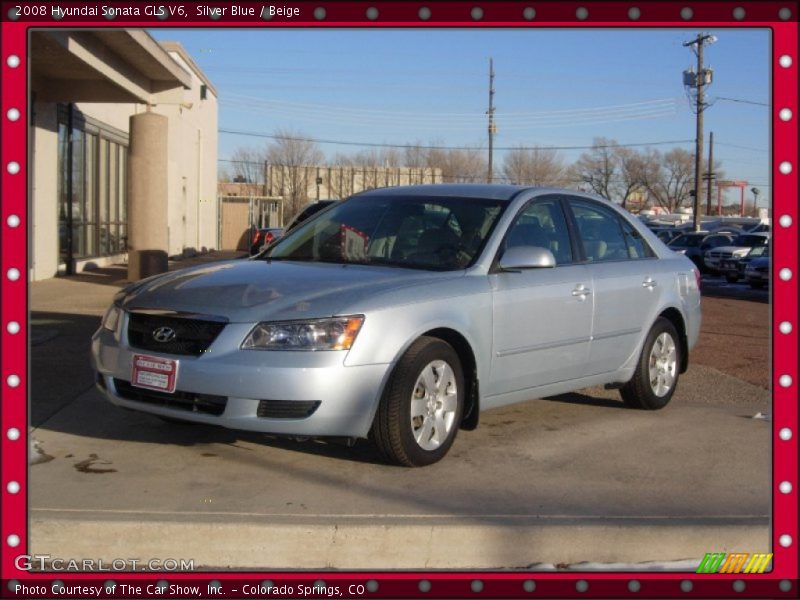 Silver Blue / Beige 2008 Hyundai Sonata GLS V6