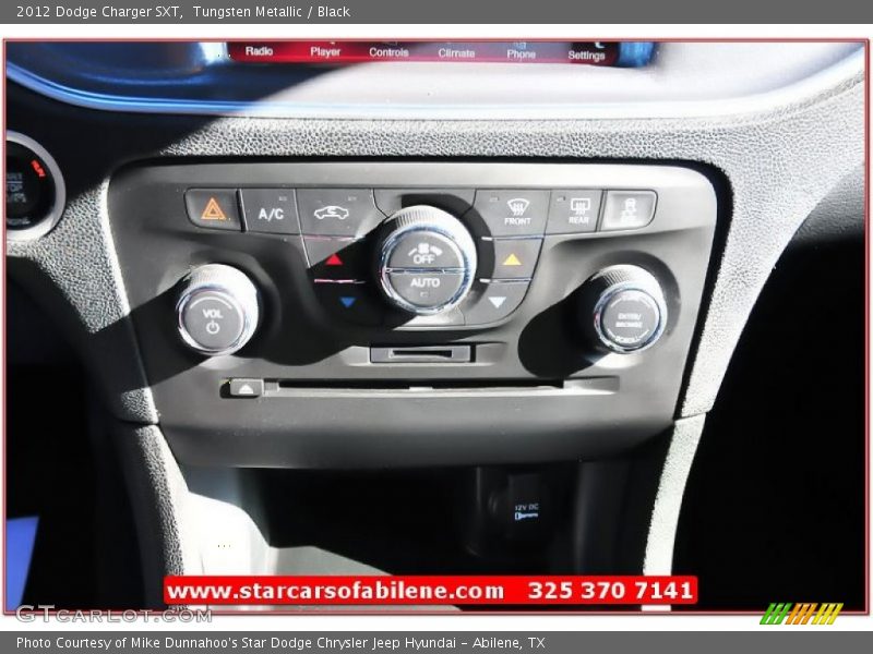 Tungsten Metallic / Black 2012 Dodge Charger SXT