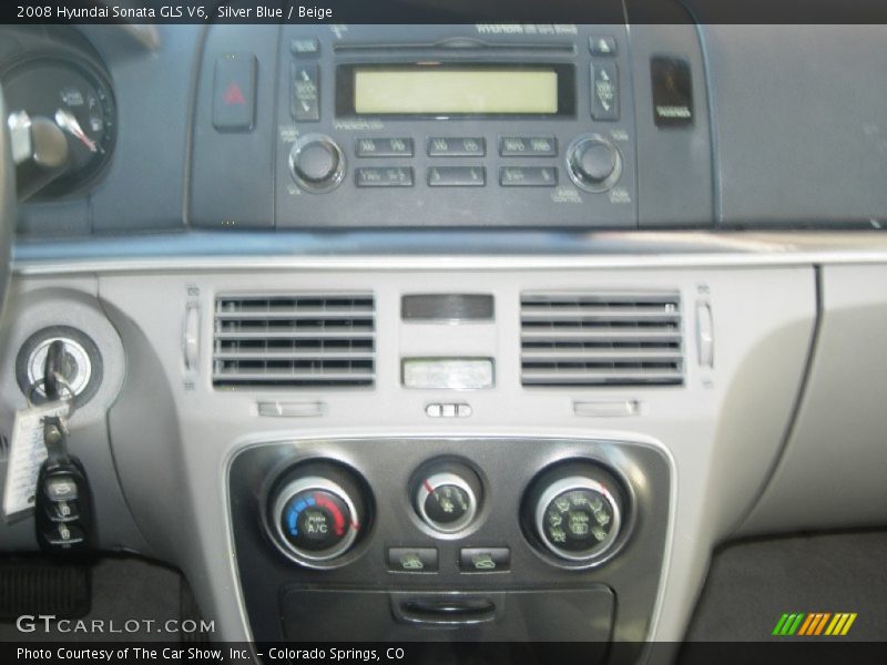 Silver Blue / Beige 2008 Hyundai Sonata GLS V6