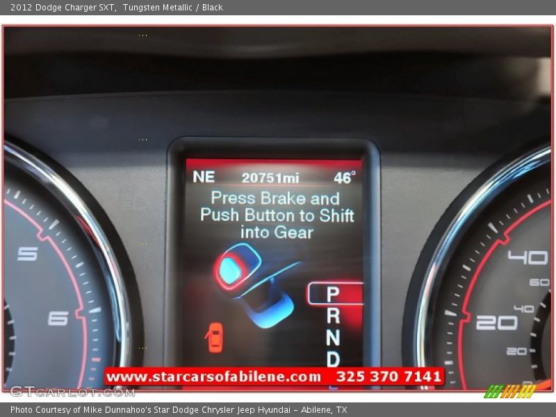 Tungsten Metallic / Black 2012 Dodge Charger SXT