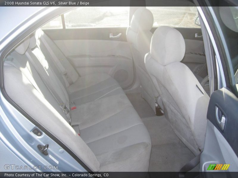 Silver Blue / Beige 2008 Hyundai Sonata GLS V6