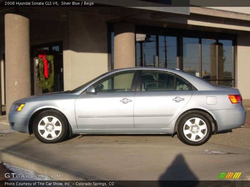 Silver Blue / Beige 2008 Hyundai Sonata GLS V6