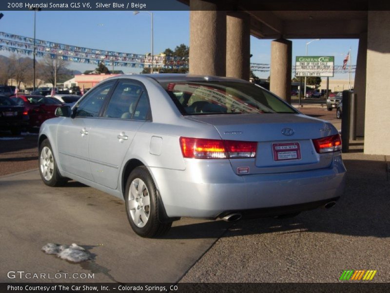 Silver Blue / Beige 2008 Hyundai Sonata GLS V6