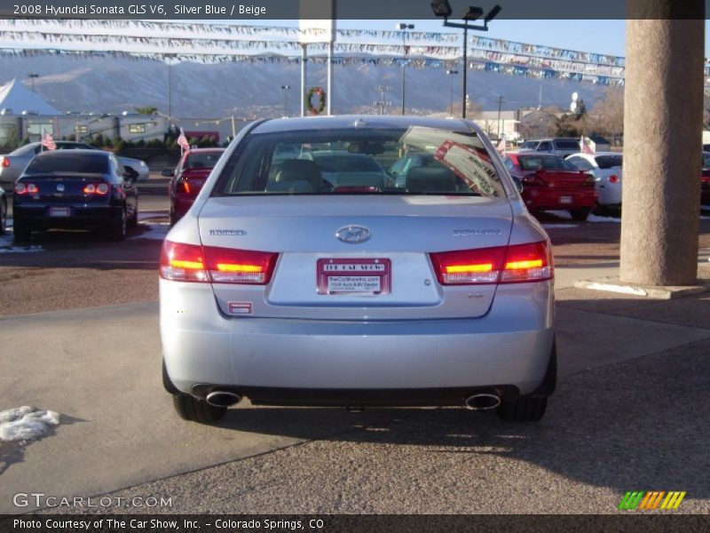 Silver Blue / Beige 2008 Hyundai Sonata GLS V6