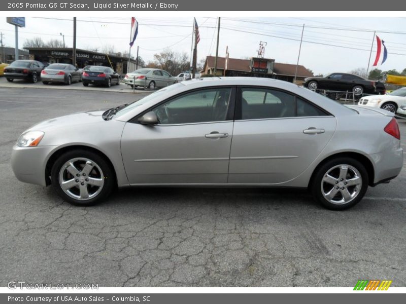 Liquid Silver Metallic / Ebony 2005 Pontiac G6 GT Sedan