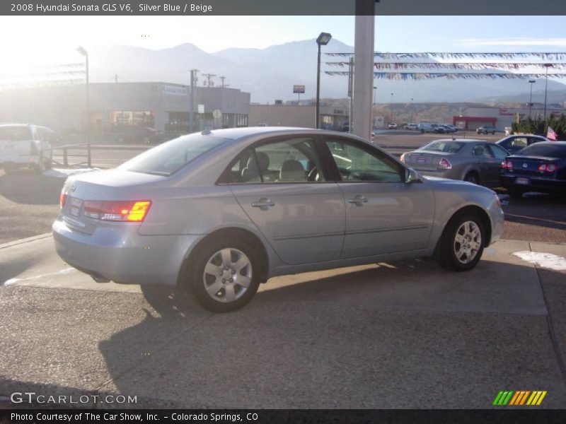 Silver Blue / Beige 2008 Hyundai Sonata GLS V6