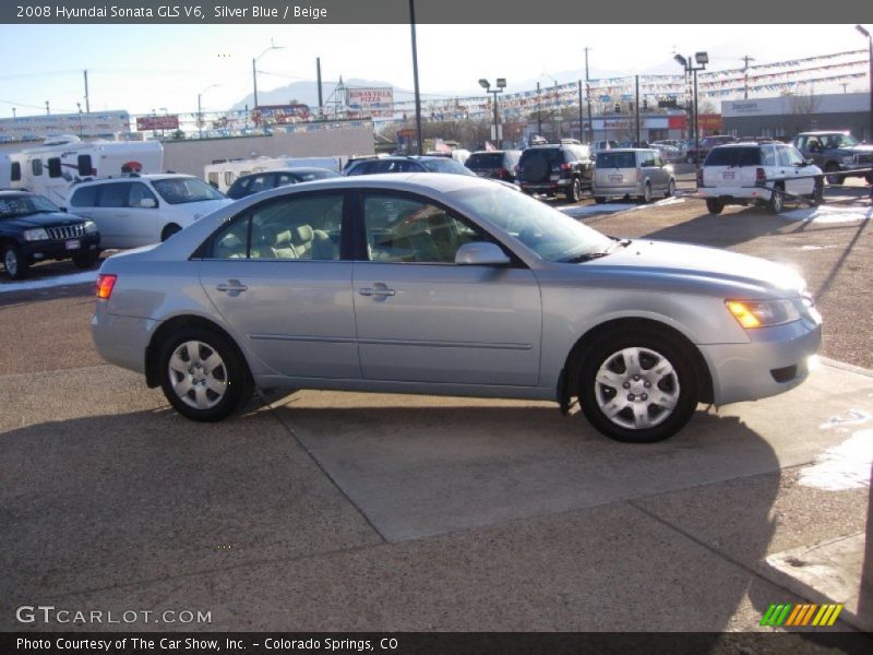 Silver Blue / Beige 2008 Hyundai Sonata GLS V6
