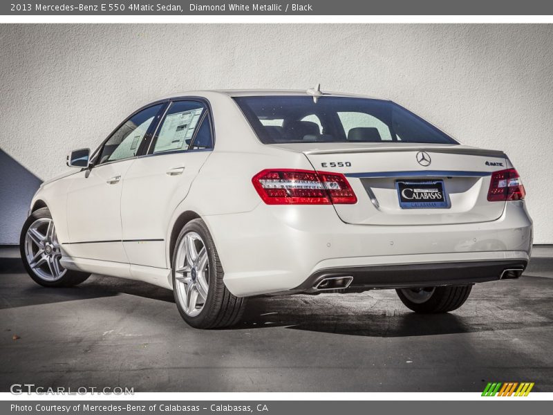 Diamond White Metallic / Black 2013 Mercedes-Benz E 550 4Matic Sedan