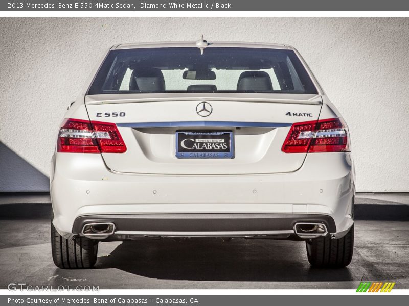 Diamond White Metallic / Black 2013 Mercedes-Benz E 550 4Matic Sedan