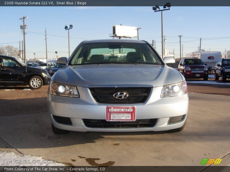 Silver Blue / Beige 2008 Hyundai Sonata GLS V6