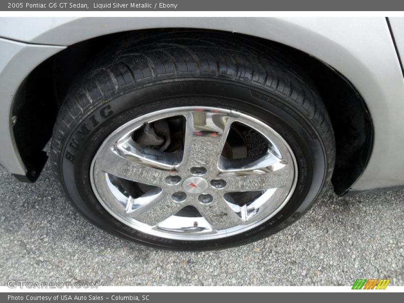 Liquid Silver Metallic / Ebony 2005 Pontiac G6 GT Sedan