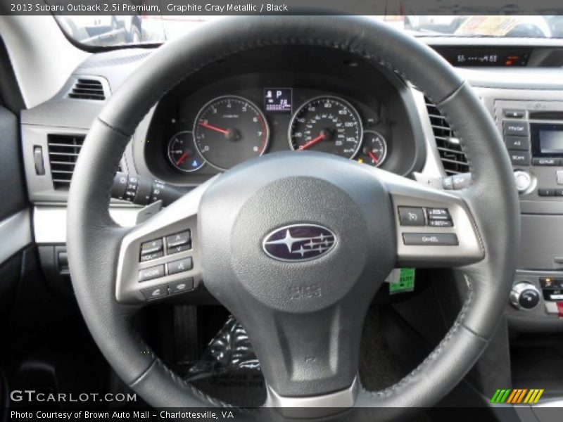 Graphite Gray Metallic / Black 2013 Subaru Outback 2.5i Premium
