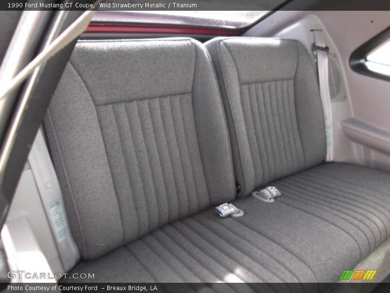 Rear Seat of 1990 Mustang GT Coupe