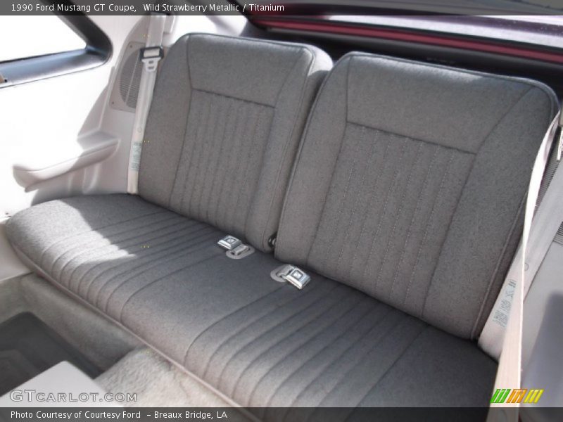 Rear Seat of 1990 Mustang GT Coupe