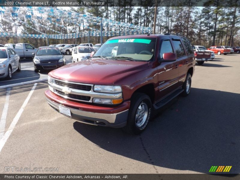 Redfire Metallic / Tan/Neutral 2003 Chevrolet Tahoe LT
