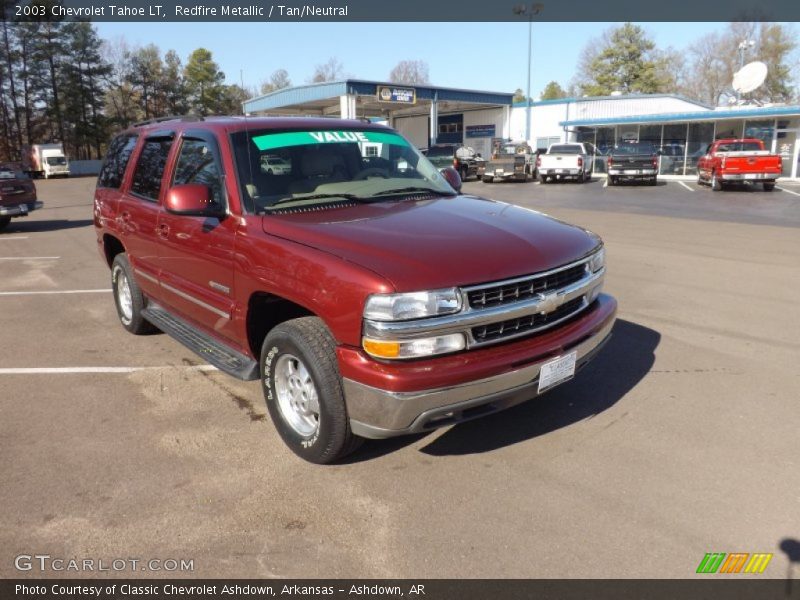 Redfire Metallic / Tan/Neutral 2003 Chevrolet Tahoe LT