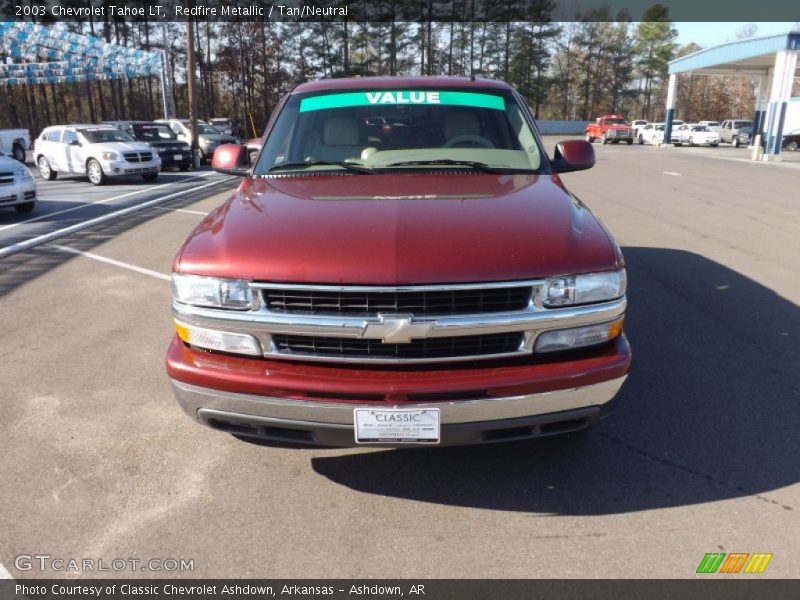 Redfire Metallic / Tan/Neutral 2003 Chevrolet Tahoe LT