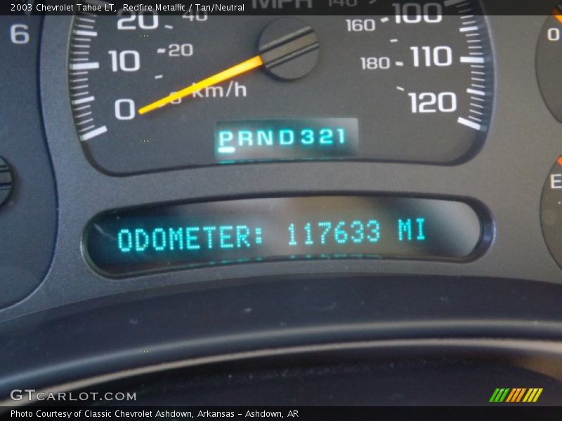 Redfire Metallic / Tan/Neutral 2003 Chevrolet Tahoe LT