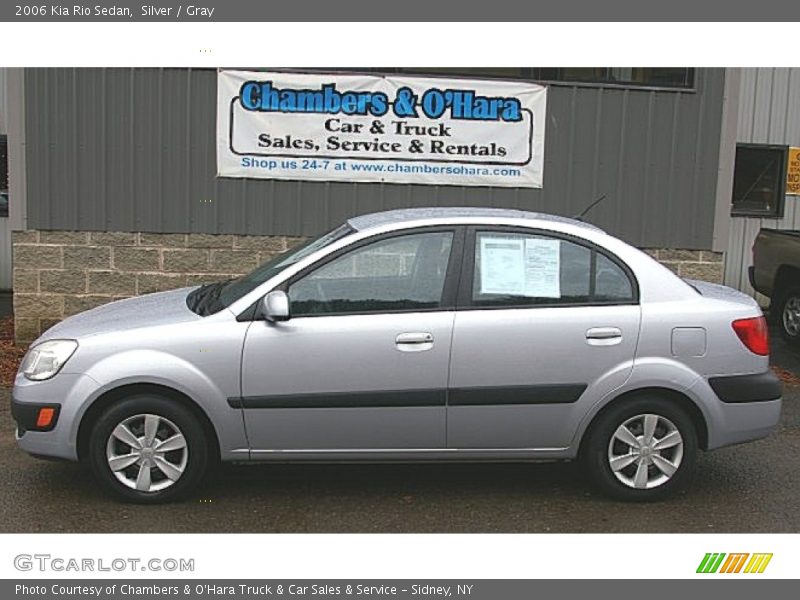 Silver / Gray 2006 Kia Rio Sedan