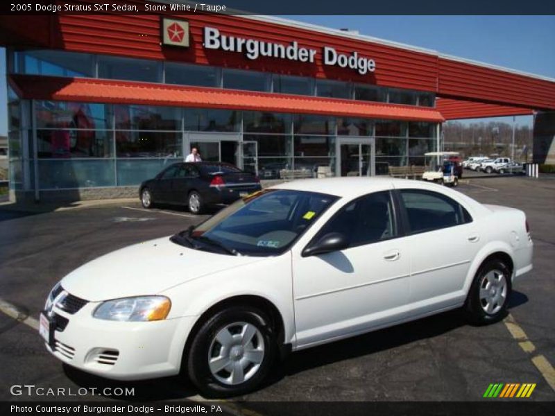 Stone White / Taupe 2005 Dodge Stratus SXT Sedan