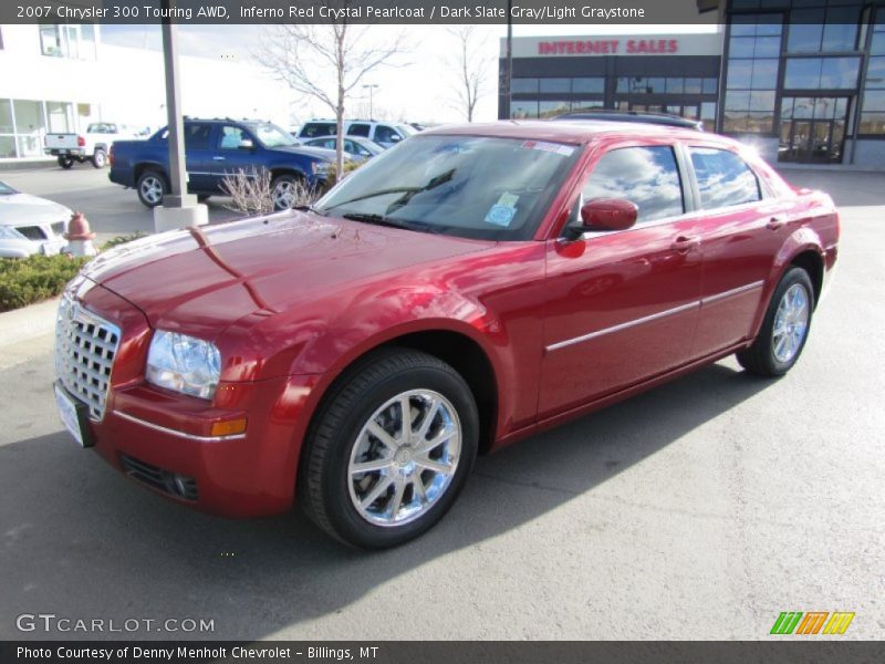 Inferno Red Crystal Pearlcoat / Dark Slate Gray/Light Graystone 2007 Chrysler 300 Touring AWD