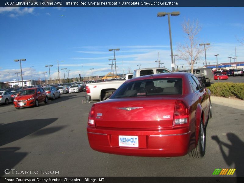 Inferno Red Crystal Pearlcoat / Dark Slate Gray/Light Graystone 2007 Chrysler 300 Touring AWD