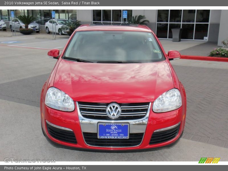 Salsa Red / Titan Black 2010 Volkswagen Jetta SE Sedan