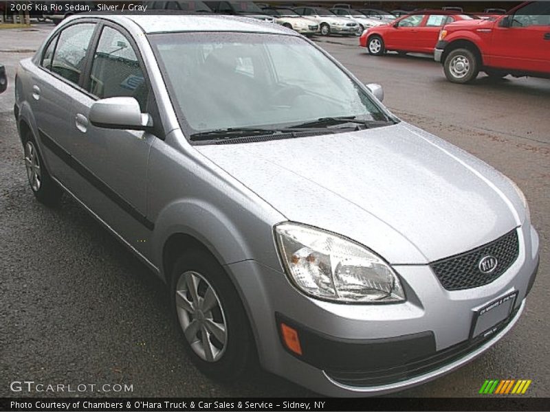 Silver / Gray 2006 Kia Rio Sedan