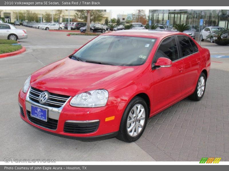 Salsa Red / Titan Black 2010 Volkswagen Jetta SE Sedan