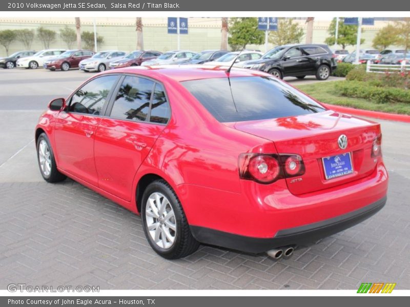 Salsa Red / Titan Black 2010 Volkswagen Jetta SE Sedan